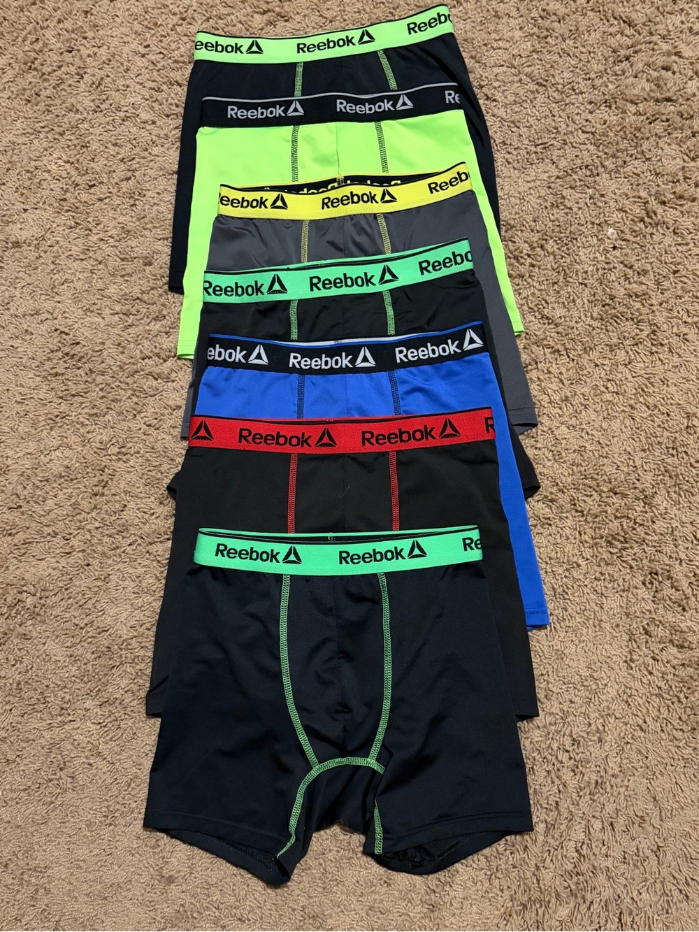 Boys L (12/14) 7 pair of Reebok Boxer Briefs -